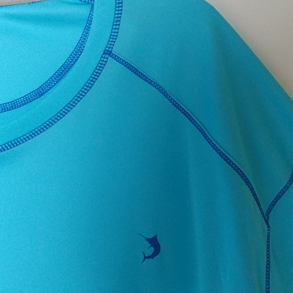 Reel Legends Moisturizer Wick Sports Fish Rash Shirt Blue Size XXL - Picture 4 of 4